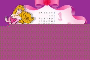 迪士尼公主日历