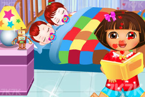 朵拉照顾龙凤胎