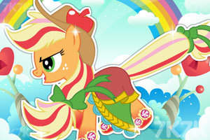 时尚的彩虹小马