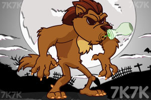 万圣节的大灰狼