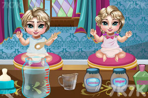 艾莎照看双胞胎2