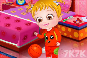 可爱宝贝参加运动会