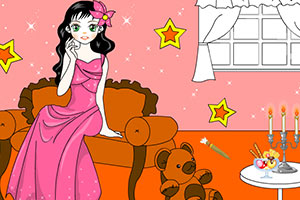 给动漫美女填色