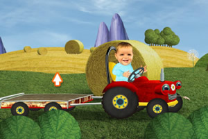 可爱宝贝拖拉机