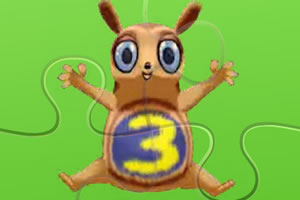 可爱数字松鼠拼图