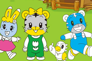 巧虎全家福填色书