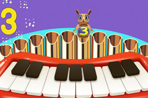 可爱数字松鼠电子琴