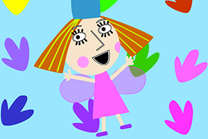 茉莉公主填颜色