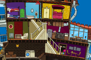 剖角面鬼屋大楼