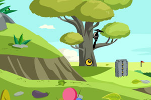 可爱的鹦鹉逃脱