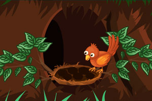 找到麻雀蛋逃跑