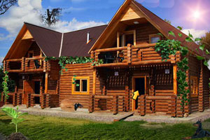 逃离经典木屋别墅