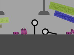 关禁的独脚小人