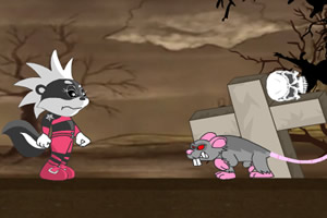 万圣节墓地找骷髅