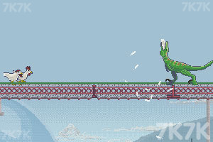 恐龙大战嗜血公鸡