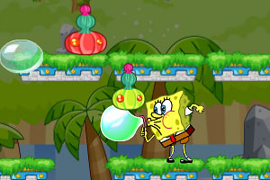 海绵宝宝吹泡泡糖