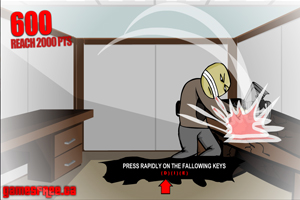 上班族发飙砸电脑