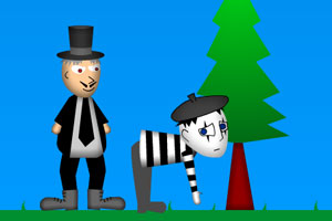 猥琐大叔踢屁股