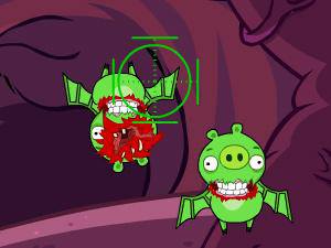 射杀愤怒小猪蝙蝠怪