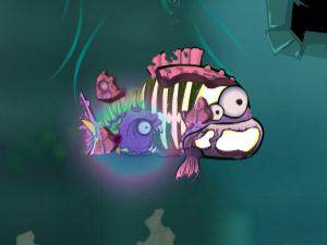 恐怖的变异鱼升级关卡全开无敌版