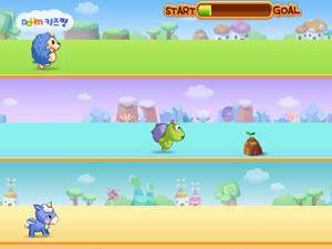 可爱小动物赛跑