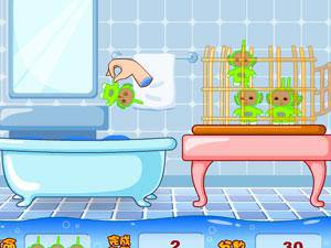 天线宝宝洗澡