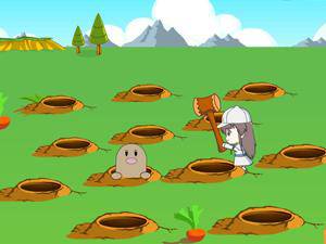 六一女孩打地鼠