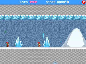 圣诞小童过冰洞