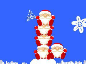 圣诞老人叠罗汉