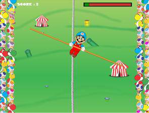 马里奥挑战走钢丝