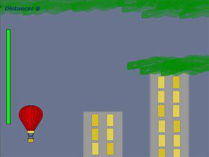 城市气球飞行