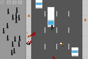 火柴人横穿马路