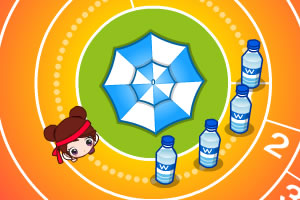 阿sue跑道躲水球