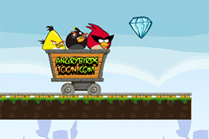 愤怒的小鸟开矿车