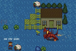 火焰兽入侵村子