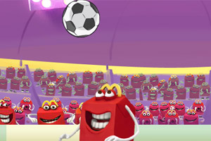 麦当劳盒子颠球