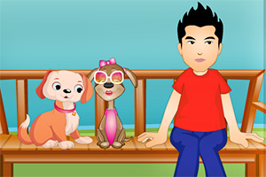 约会恋爱的小狗