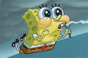 海绵宝宝泡泡飞行