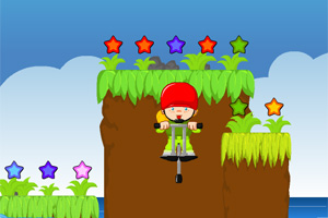 小女孩收集星星