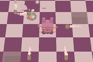 小兔子玩命吃萝卜