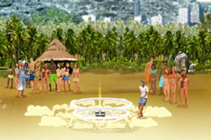 沙滩花式足球表演