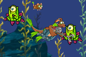 袋鼠的潜水行动