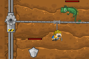 升降梯矿工挖宝