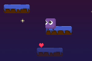 跳跃的紫色小方块