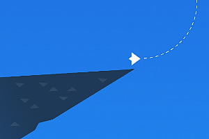 纸飞机翻山越岭