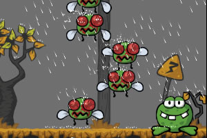 饥饿的捕蝇青蛙