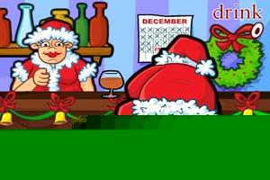 圣诞老人泡酒吧