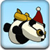 熊猫飞翔圣诞版