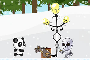 圣诞节熊猫跑酷