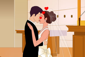 偷偷的亲吻新娘